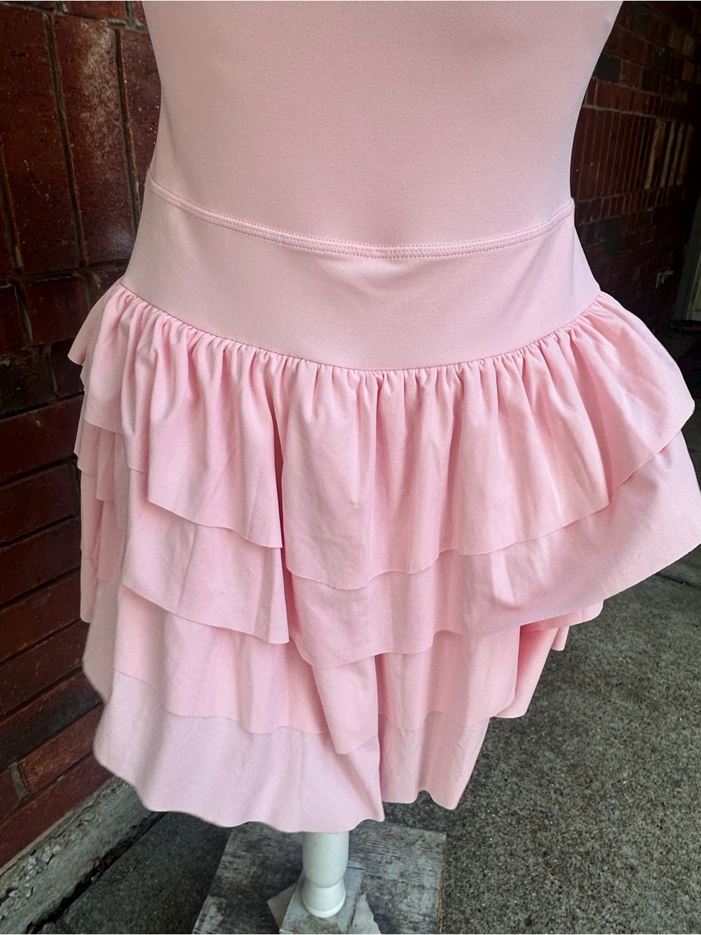 JoyLab Light Pink Ruffled Slip Dress Romper - Picture 7 of 9